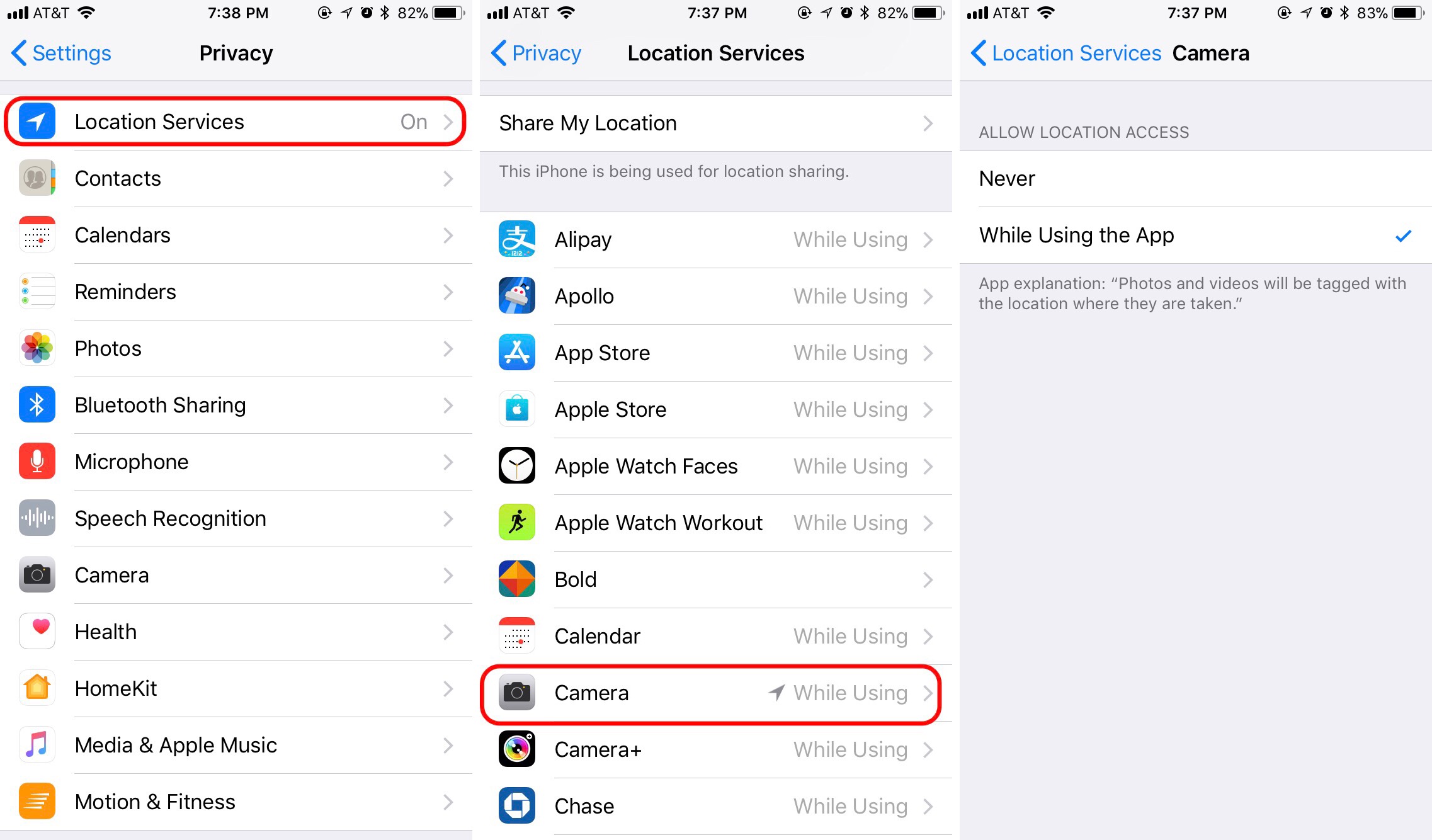 去除/隐藏 iOS 照片地理信息的方法
