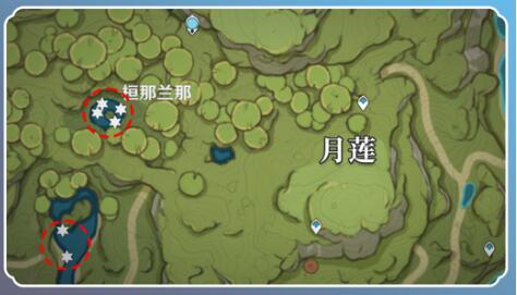 原神月莲快速高效采集路线图
