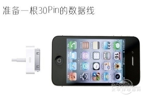iphone4s怎么连接电脑