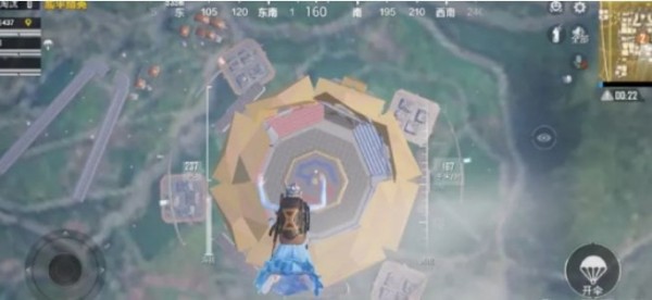 和平精英天空赛场八角笼的位置在哪里