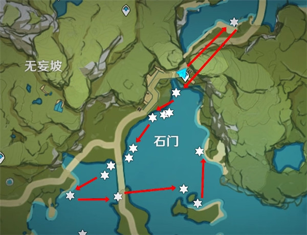 原神马尾要如何快速采集 原神马尾采集路线