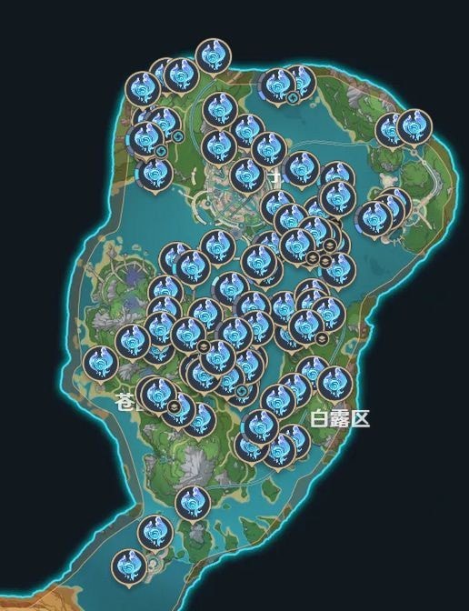 原神水神瞳全位置分布图2023