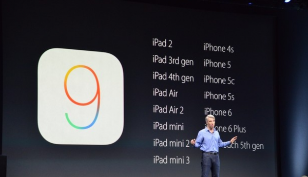 iOS 9支持设备一览