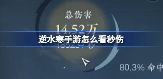 逆水寒手游怎么看秒伤