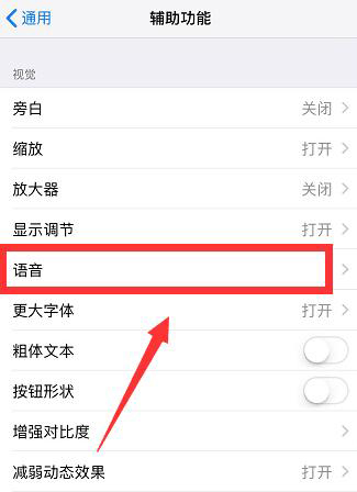 iPhone  如何关闭或开启“朗读屏幕”功能？