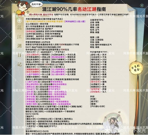 逆水寒手游混江湖名动江湖攻略