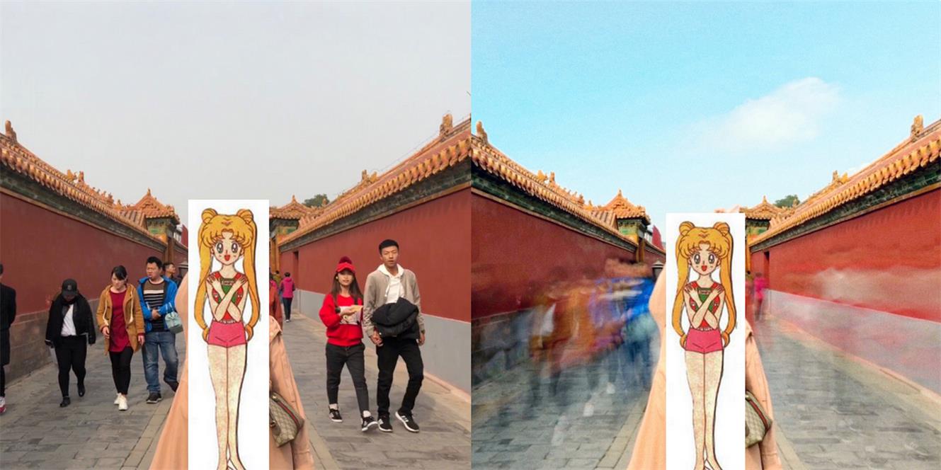 教你巧借 Live  Photo  消除照片中的路人