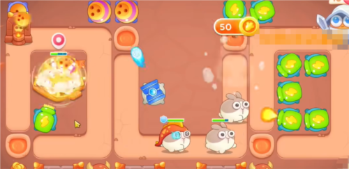 保卫萝卜4饿龙传说第58关通关攻略6