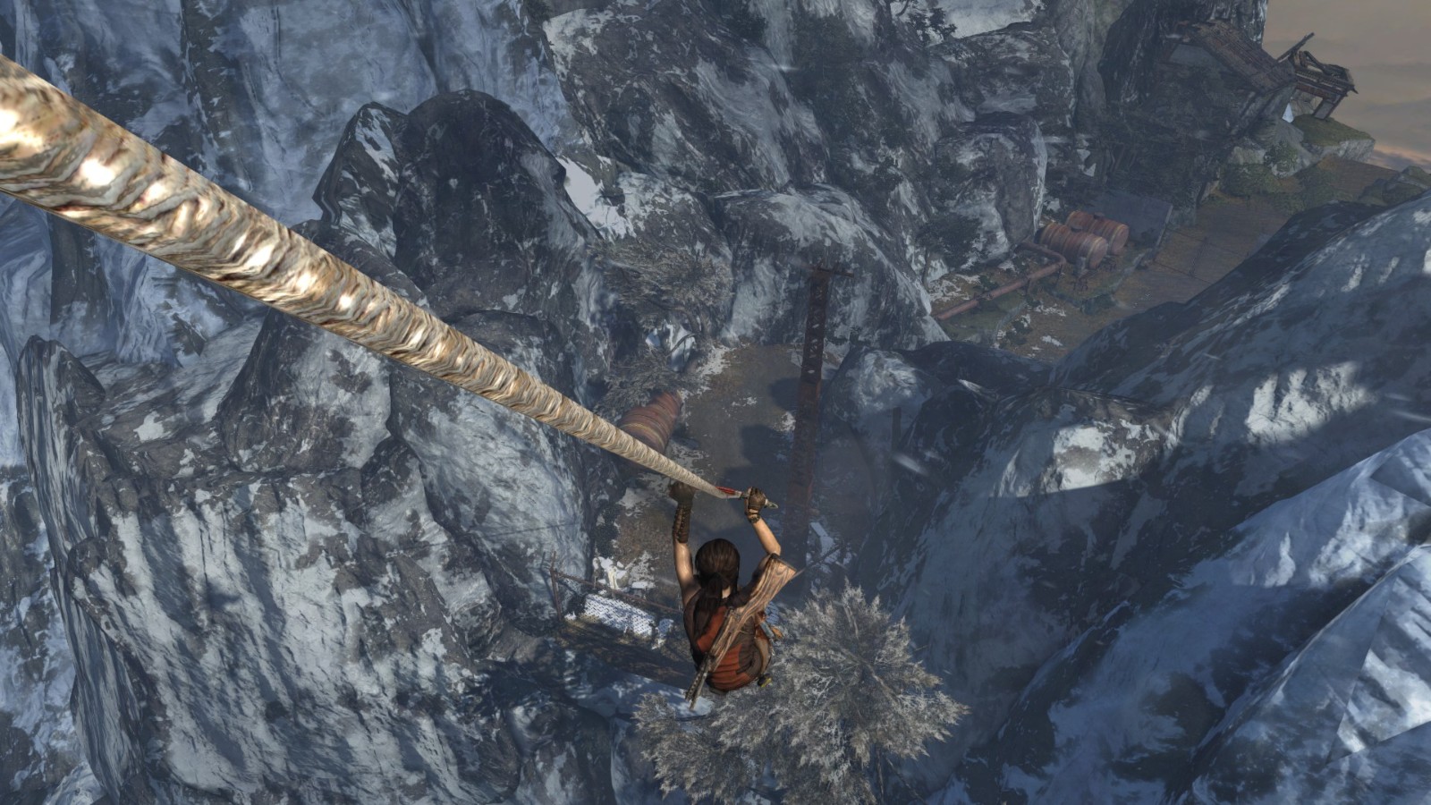 古墓丽影洪水爬墙那里怎么过