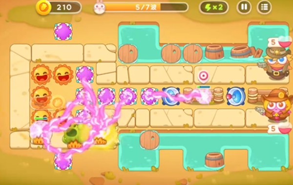 《保卫萝卜4》怎么通过波仔很忙第4关