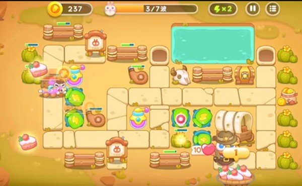 《保卫萝卜4》怎么通过波仔很忙第6关