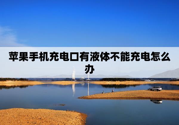 苹果手机充电口有液体不能充电怎么办