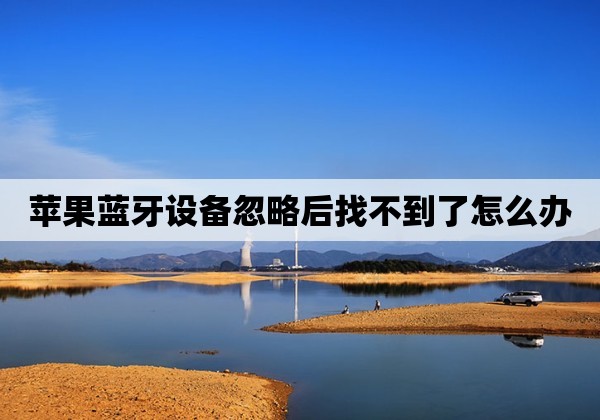 苹果蓝牙设备忽略后找不到了怎么办