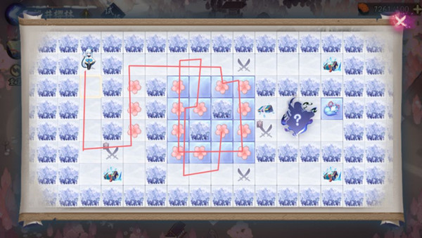 阴阳师染井樱林路线图：雪落樱祭染井樱林25步通关攻略[多图]图片2