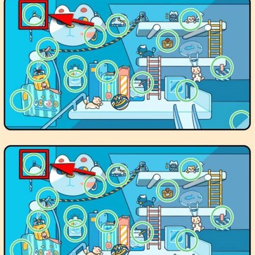 《脑洞大侦探》怎么通过找茬第23关？不一样的地方分享