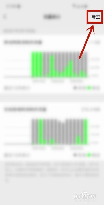 微信如何清空流量统计信息