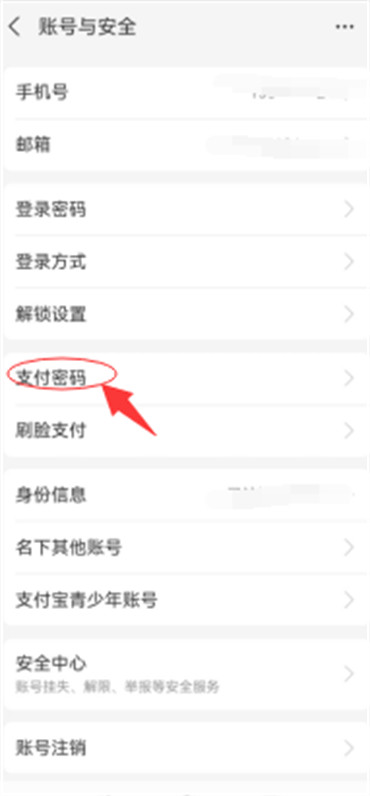 《支付宝》找回密码的操作方法