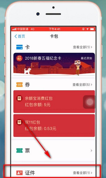 在支付宝里查看电子身份证的基础操作截图