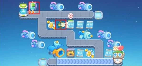 保卫萝卜4太空穿越第四十四关怎么过 通关流程攻略