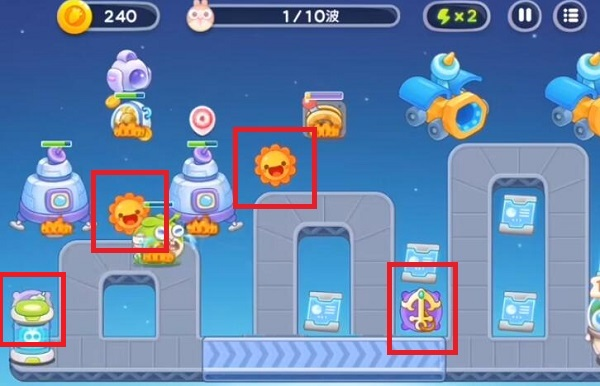 保卫萝卜4太空穿越第五十二关怎么过 通关流程攻略