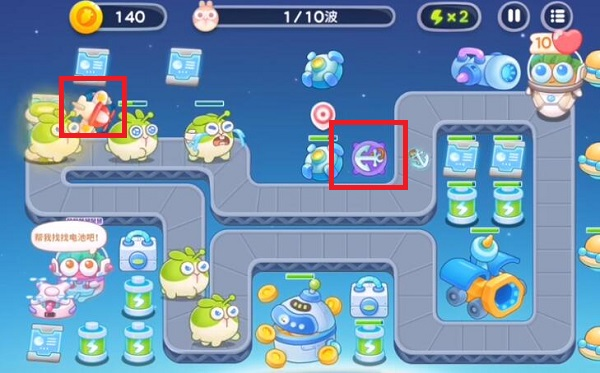 保卫萝卜4太空穿越第五十关怎么过 通关流程攻略