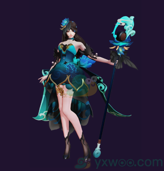 《王者荣耀》王昭君偶像歌手夜静幽香星元皮肤介绍