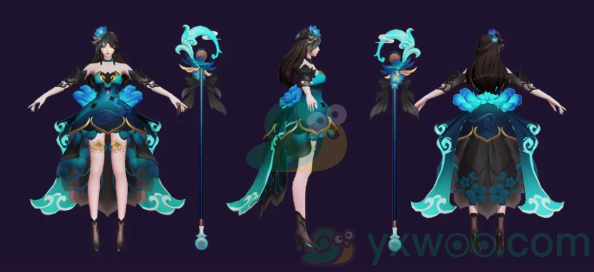 《王者荣耀》王昭君偶像歌手夜静幽香星元皮肤介绍