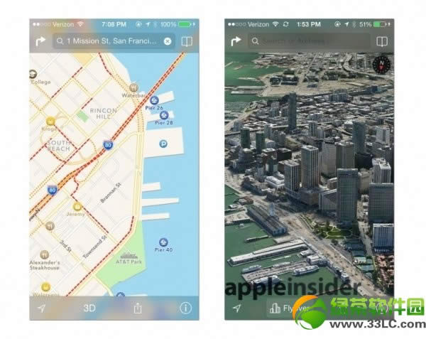 iOS7地图使用评测：地图应用功能逐渐完善3