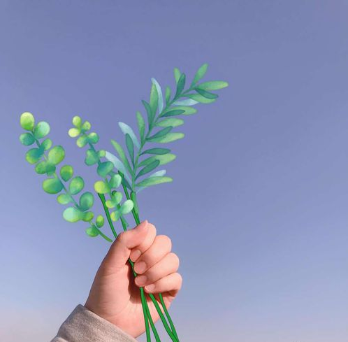 美图秀秀中P图手握花束操作教程截图