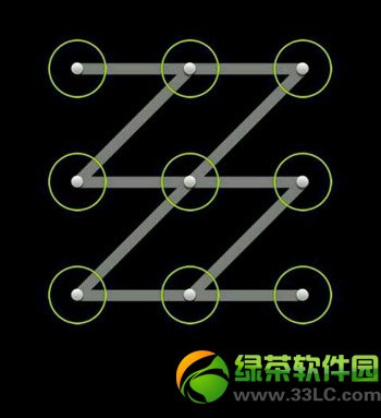 好看的九宫格解锁图案推荐：安卓手机复杂解锁图案大全2