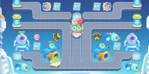 保卫萝卜4太空穿越23关怎么过 满星通关攻略