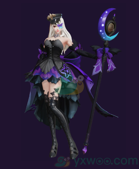 《王者荣耀》王昭君偶像歌手墨莲月吟星元皮肤介绍