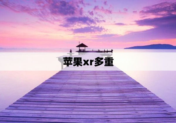 苹果xr多重