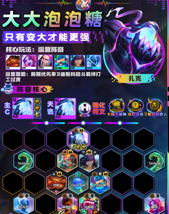 金铲铲之战大大泡泡糖怎么玩 大大泡泡糖阵容推荐攻略