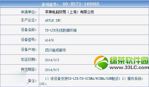 ipad mini2移动4g上市时间：ipad mini2移动4g版获入网许可证