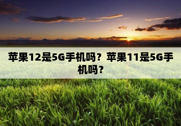 苹果12是5G手机吗？苹果11是5G手机吗？