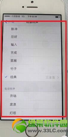 iphone5s短信铃声怎么设置？iphone5s改短信铃声方法4