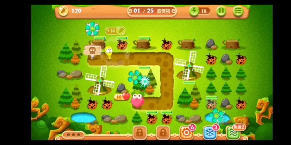 保卫萝卜2第17关攻略 17关金萝卜怎么过