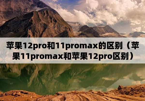 苹果12pro和11promax的区别（苹果11promax和苹果12pro区别）