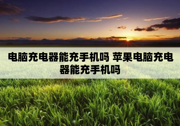 电脑充电器能充手机吗 苹果电脑充电器能充手机吗