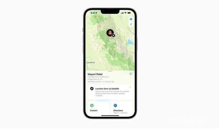 苹果 iPhone14 系列中 Find My 功能通过卫星分享位置方法教程