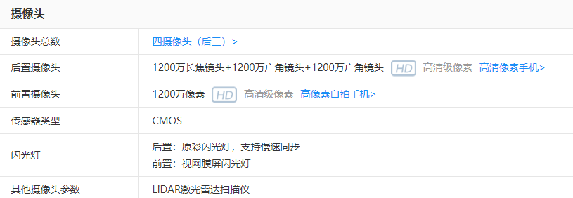 iPhone14pro有几个摄像头