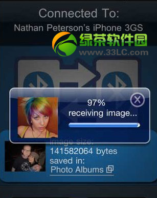 iphone5s怎样用蓝牙传照片？iphone5s蓝牙传照片办法