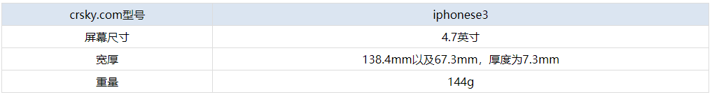 iphoneSE3机身重量多少