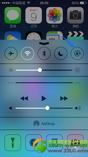 iphone5s怎么关闭屏幕旋转？苹果5s屏幕旋转关闭教程2