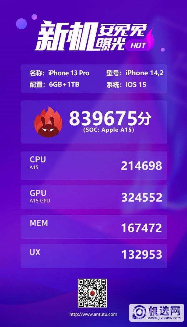 iPhone 13 Pro安兔兔跑分多少？-跑分详情
