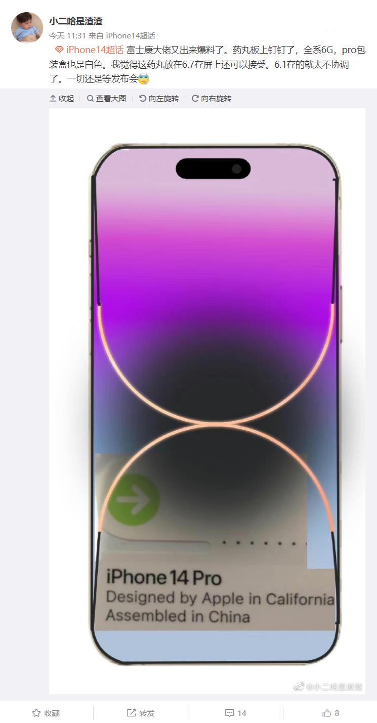 iPhone  14 Pro  封装贴纸采用白色包装盒插图5