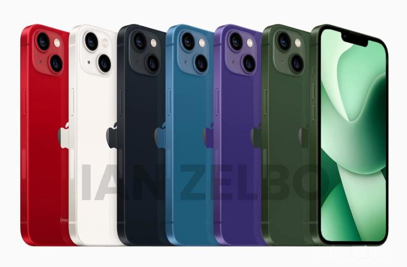 苹果 iPhone 14/Pro 紫色取代粉色和远峰蓝