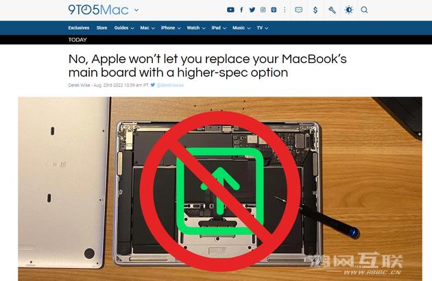 苹果 M1 MacBook Air/Pro 支持自助维修，但无法升级配置