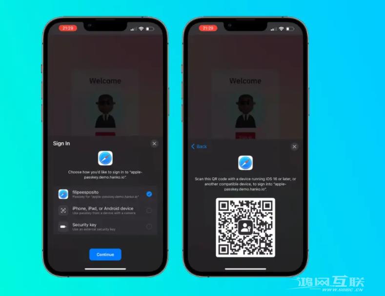 iOS  16将迎来全新 passkey  标准，跨设备、网站、App  登录更安全便捷插图3